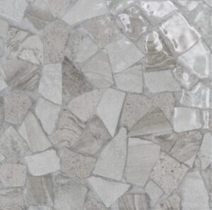 gaudi grey glass mosaic