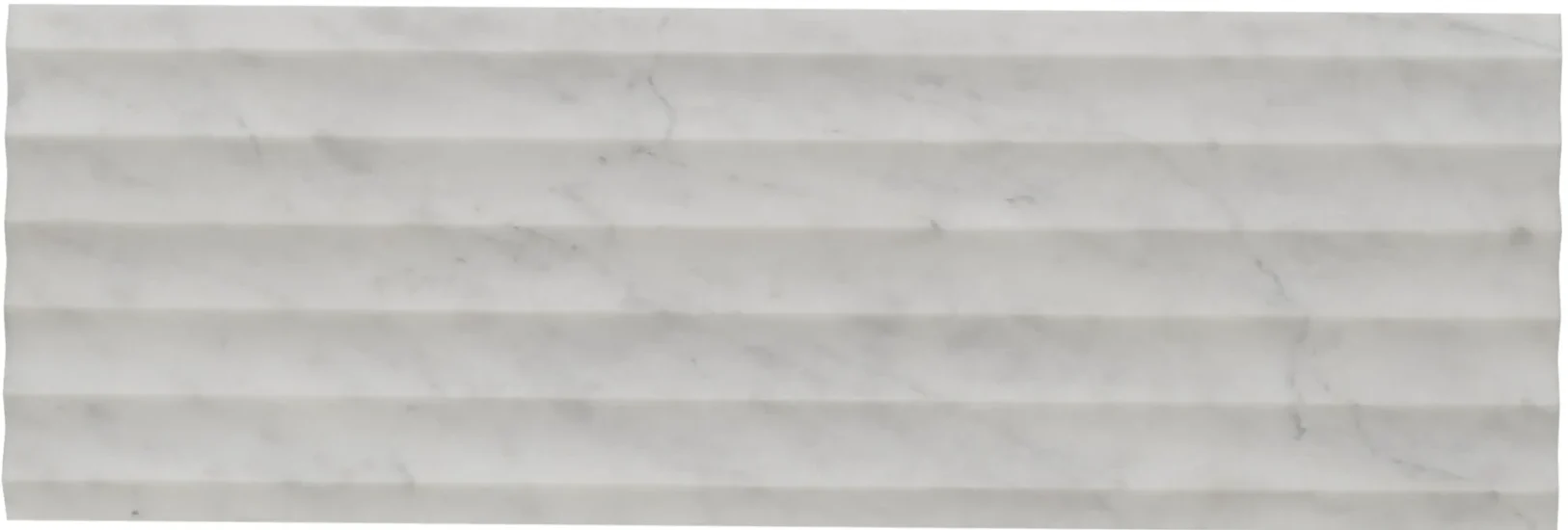 Fluted Linea Wave Bianco Ibiza 12x36