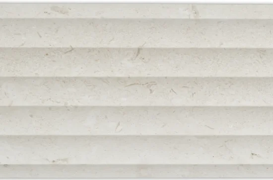 Fluted Linea Wave Shell Beige 12x36