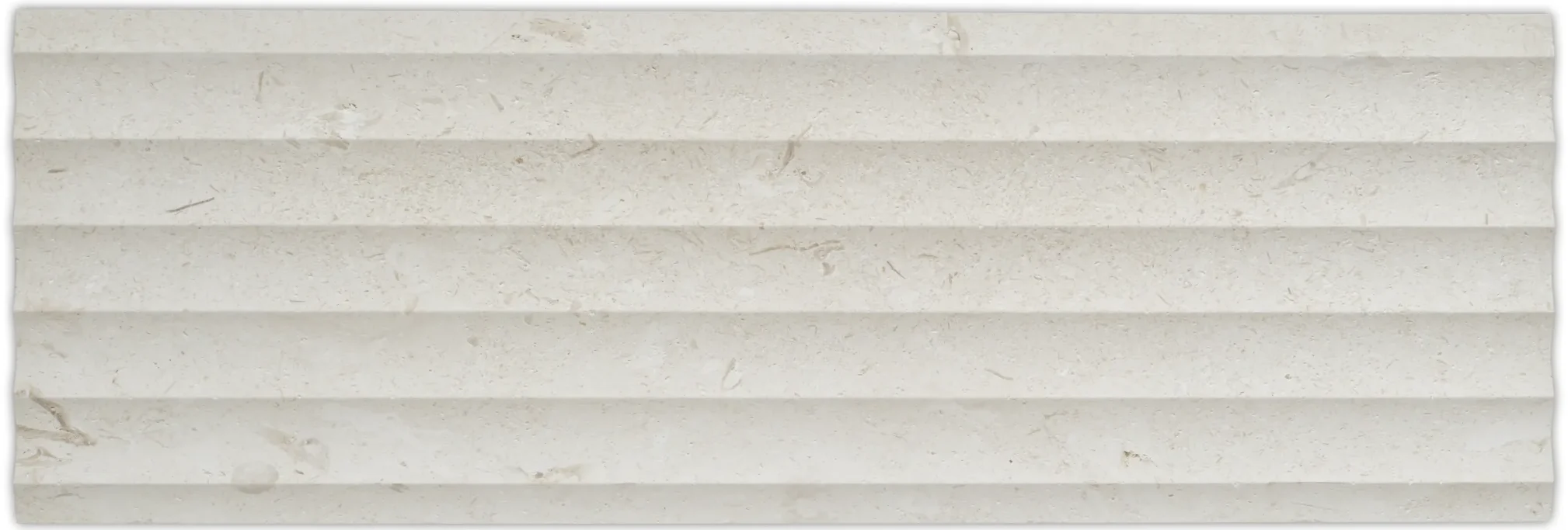 Fluted Linea Wave Shell Beige 12x36