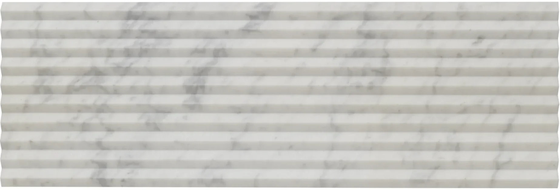 Fluted Ridgeline Bianco Ibiza 12x36