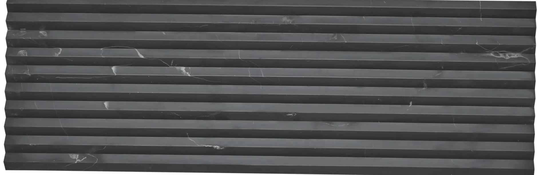 Fluted Ridgeline Nero Marquina 12x36